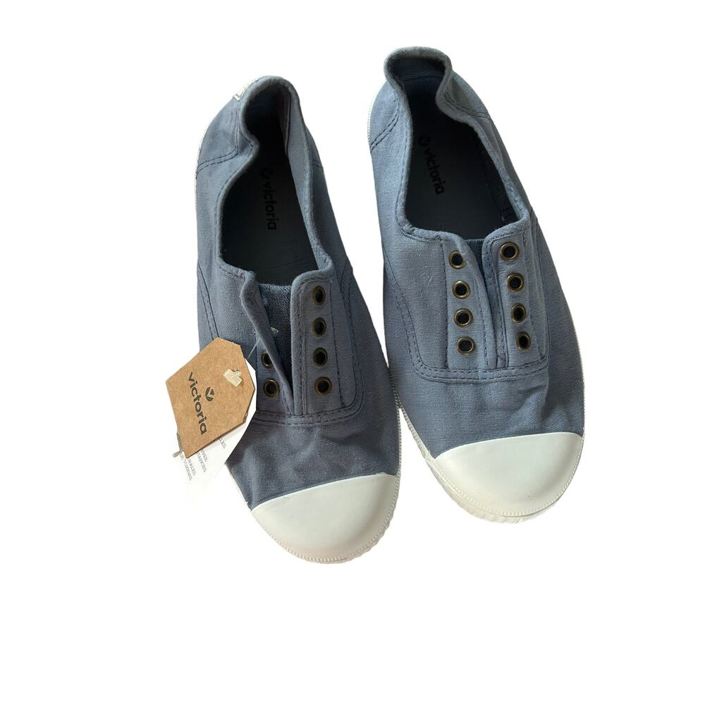 NEW Victoria Blue Slip On Sneakers Size 35